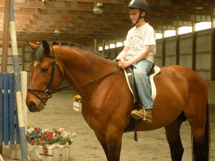 children horse riding lessons